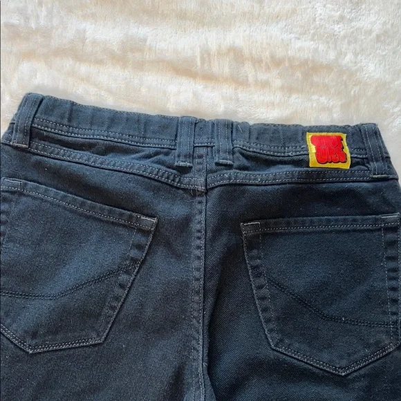 Y2K Empyre Black Baggy Skater 🛹 Loose Fit Streetwear Relaxed Grunge EUC SZ 28X26 - Picture 4 of 9